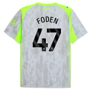 Camiseta Manchester City Phil Foden 47 Tercera Equipación 2025/2026