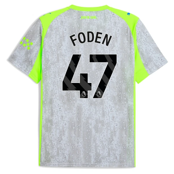 Camiseta Manchester City Phil Foden 47 Tercera Equipación 2025/2026