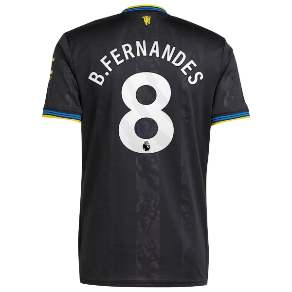 Camiseta Manchester United Bruno Fernandes 8 Tercera Equipación 2025/2026