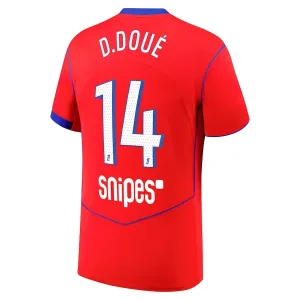 Camiseta PSG Désiré Doué 14 Tercera Equipación 2025/2026