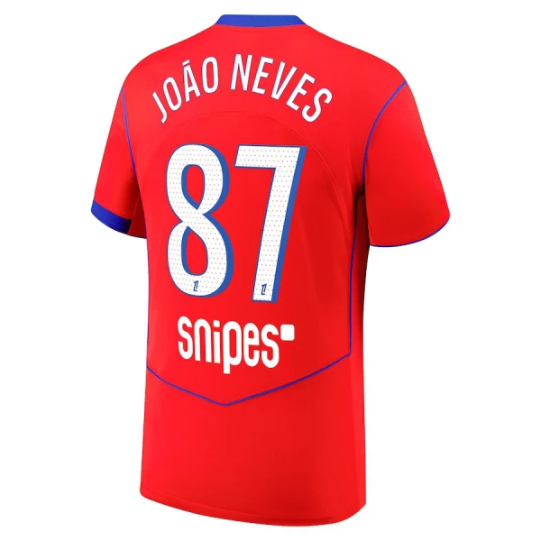 Camiseta PSG João Neves 87 Tercera Equipación 2025/2026