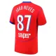 Camiseta PSG João Neves 87 Tercera Equipación 2025/2026