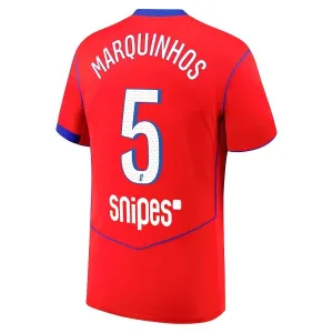 Camiseta PSG Marquinhos 5 Tercera Equipación 2025/2026