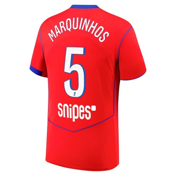 Camiseta PSG Marquinhos 5 Tercera Equipación 2025/2026