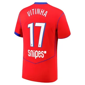 Camiseta PSG Vitinha 17 Tercera Equipación 2025/2026