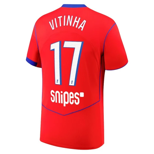 Camiseta PSG Vitinha 17 Tercera Equipación 2025/2026