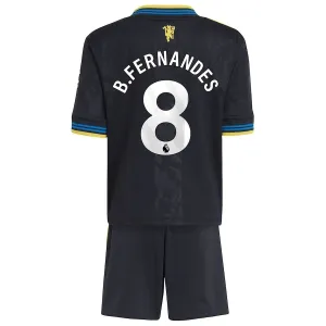 Conjunto Manchester United Bruno Fernandes 8 Tercera Equipación 2025/2026 Niño