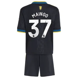Conjunto Manchester United Kobbie Mainoo 37 Tercera Equipación 2025/2026 Niño