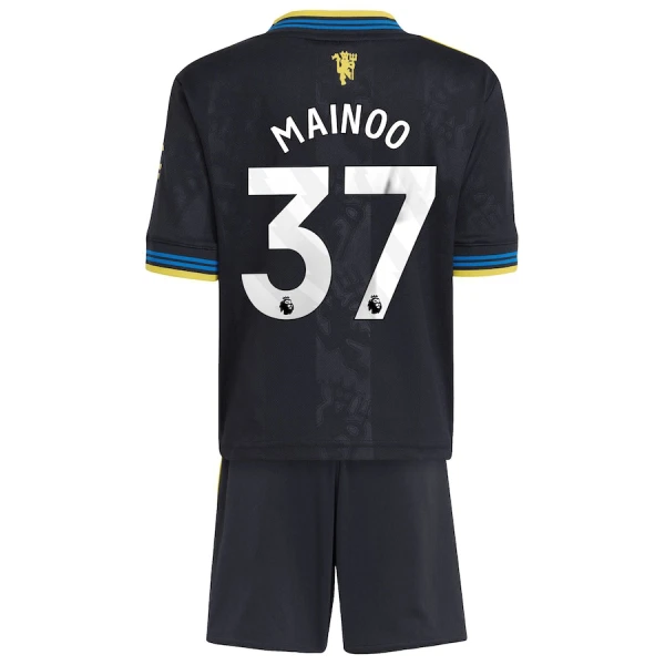 Conjunto Manchester United Kobbie Mainoo 37 Tercera Equipación 2025/2026 Niño