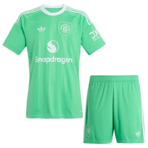 Conjunto Manchester United Portero 2025/2026 Niño Verde