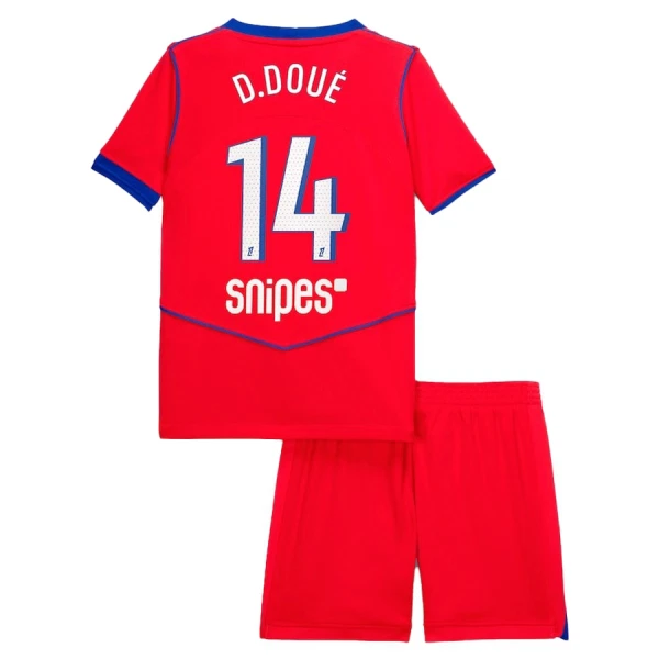 Conjunto PSG Désiré Doué 14 Tercera Equipación 2025/2026 Niño