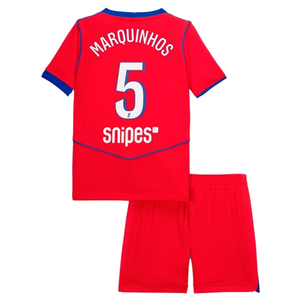 Conjunto PSG Marquinhos 5 Tercera Equipación 2025/2026 Niño