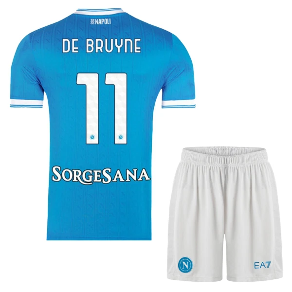 Conjunto SSC Napoli Kevin De Bruyne 11 Local 2025/2026 Niño