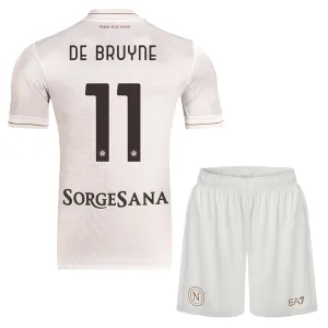 Conjunto SSC Napoli Kevin De Bruyne 11 Visitante 2025/2026 Niño