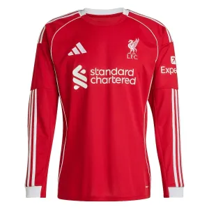 Camiseta Liverpool Local 2025/2026 Manga Larga