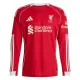 Camiseta Liverpool Local 2025/2026 Manga Larga