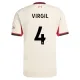 Camiseta Liverpool Virgil van Dijk 4 Visitante 2025/2026