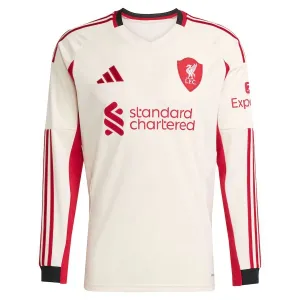 Camiseta Liverpool Visitante 2025/2026 Manga Larga