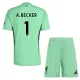 Conjunto Liverpool Alisson Becker 1 Portero 2025/2026 Niño Verde