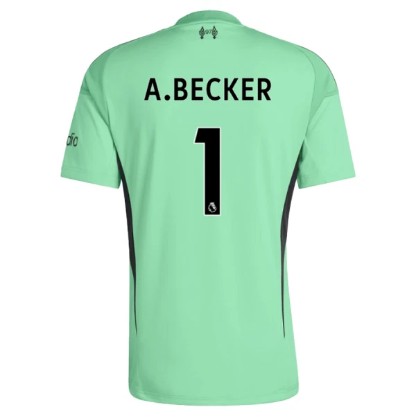 Conjunto Liverpool Alisson Becker 1 Portero 2025/2026 Niño Verde