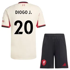 Conjunto Liverpool Diogo Jota 20 Visitante 2025/2026 Niño