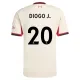 Conjunto Liverpool Diogo Jota 20 Visitante 2025/2026 Niño