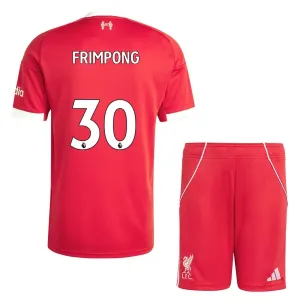 Conjunto Liverpool Jeremie Frimpong 30 Local 2025/2026 Niño