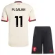 Conjunto Liverpool Mohamed Salah 11 Visitante 2025/2026 Niño