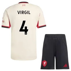Conjunto Liverpool Virgil van Dijk 4 Visitante 2025/2026 Niño
