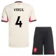 Conjunto Liverpool Virgil van Dijk 4 Visitante 2025/2026 Niño