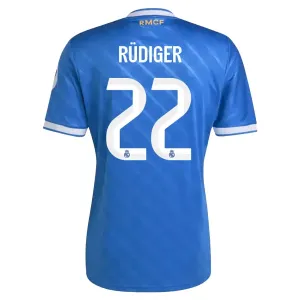Camiseta Real Madrid Antonio Rüdiger 22 Tercera Equipación 2025/2026