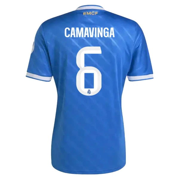 Camiseta Real Madrid Eduardo Camavinga 6 Tercera Equipación 2025/2026