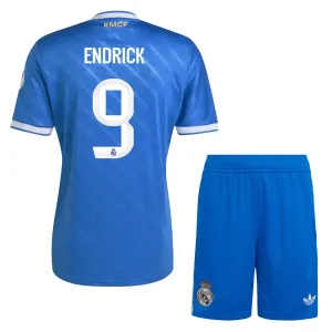 Conjunto Real Madrid Endrick 9 Tercera Equipación 2025/2026 Niño