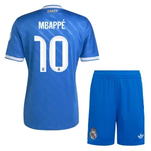 Conjunto Real Madrid Kylian Mbappé 10 Tercera Equipación 2025/2026 Niño