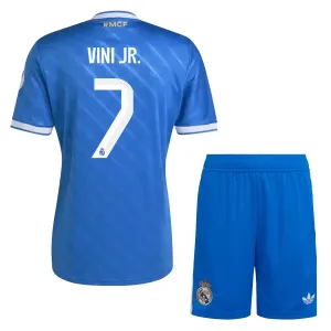 Conjunto Real Madrid Vinicius Junior 7 Tercera Equipación 2025/2026 Niño
