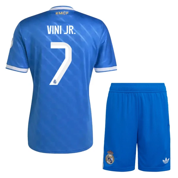 Conjunto Real Madrid Vinicius Junior 7 Tercera Equipación 2025/2026 Niño