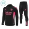 Conjunto de Sudadera 1/4 Zip Arsenal 2025/2026 Niño Negro