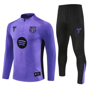 Conjunto de Sudadera 1/4 Zip FC Barcelona 2025/2026 Morado