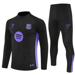 Conjunto de Sudadera 1/4 Zip FC Barcelona 2025/2026 Negro