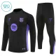 Conjunto de Sudadera 1/4 Zip FC Barcelona 2025/2026 Niño Negro