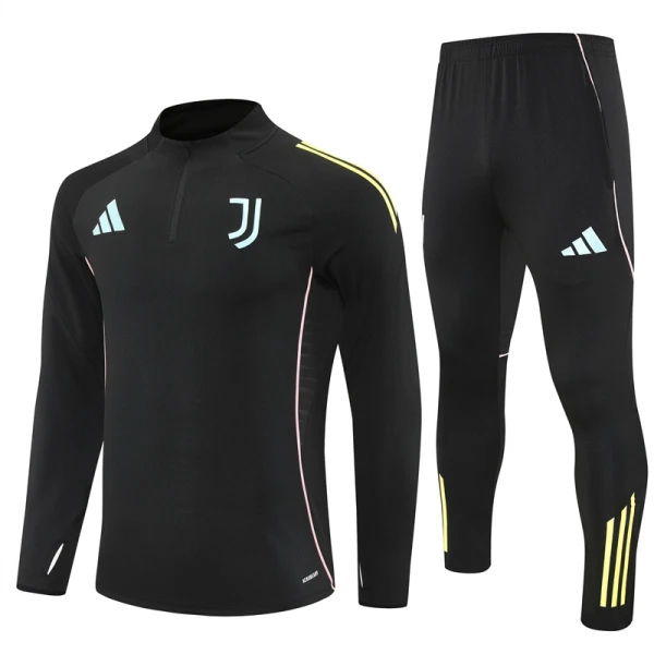 Conjunto de Sudadera 1/4 Zip Juventus 2025/2026 Negro