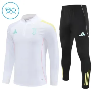 Conjunto de Sudadera 1/4 Zip Juventus 2025/2026 Niño Blanco