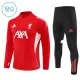 Conjunto de Sudadera 1/4 Zip Liverpool 2025/2026 Niño Rojo