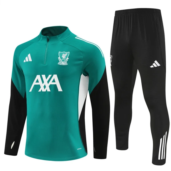 Conjunto de Sudadera 1/4 Zip Liverpool 2025/2026 Verde