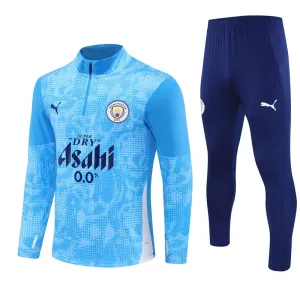 Conjunto de Sudadera 1/4 Zip Manchester City 2025/2026 Azul