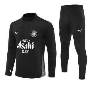 Conjunto de Sudadera 1/4 Zip Manchester City 2025/2026 Negro