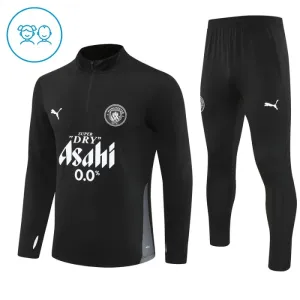Conjunto de Sudadera 1/4 Zip Manchester City 2025/2026 Niño Negro