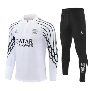 Conjunto de Sudadera 1/4 Zip PSG 2025/2026 Blanco