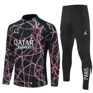 Conjunto de Sudadera 1/4 Zip PSG 2025/2026 Negro