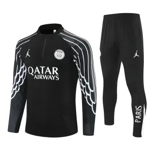 Conjunto de Sudadera 1/4 Zip PSG 2025/2026 Negro